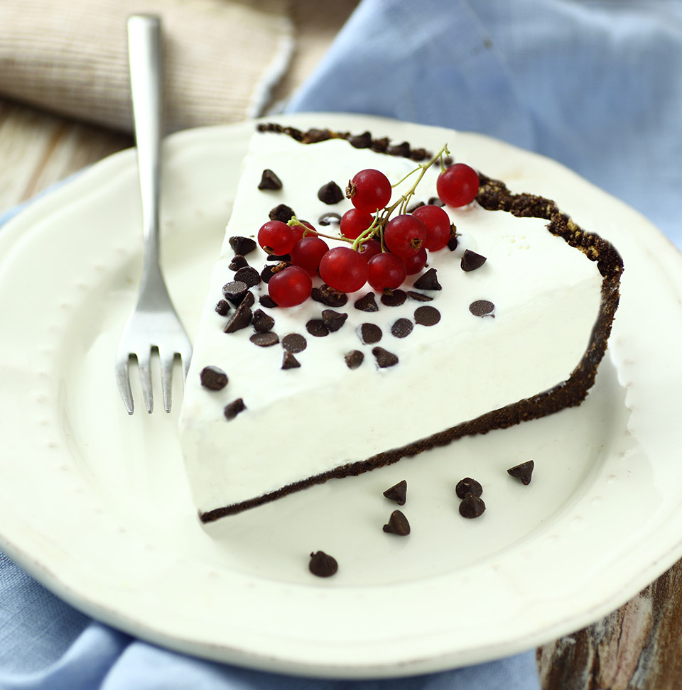 Cheesecake ai cannoli senza cottura con gocce di cioccolato Perugina®