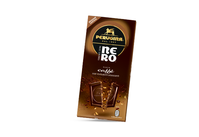 PERUGINA® NERO® Limited Edition Tavoletta Caffè con inclusioni croccanti